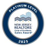 NJ REALTORS® Circle of Excellence Sales Award, Platinum Level, 2025