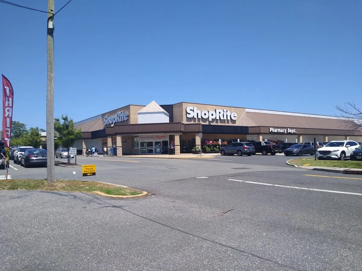 A ShopRite supermarket storefront in New Jersey
