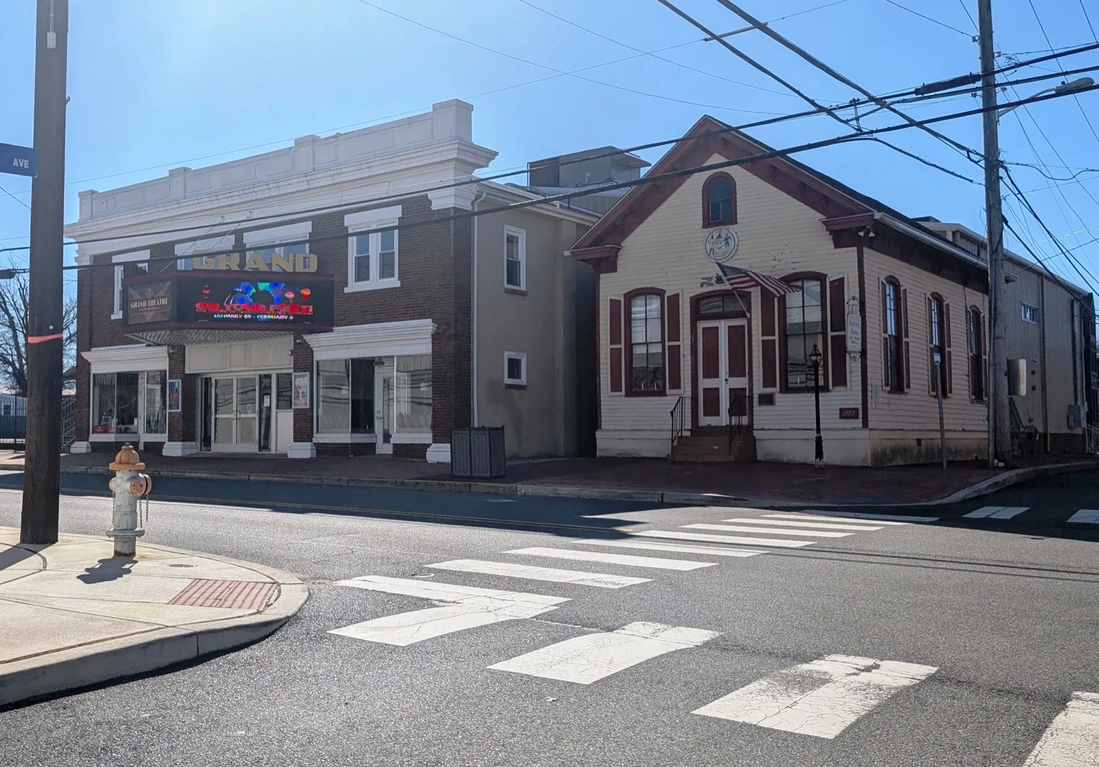 The Grand Theatre on South Main Street in Williamstown, Monroe Township, New Jersey