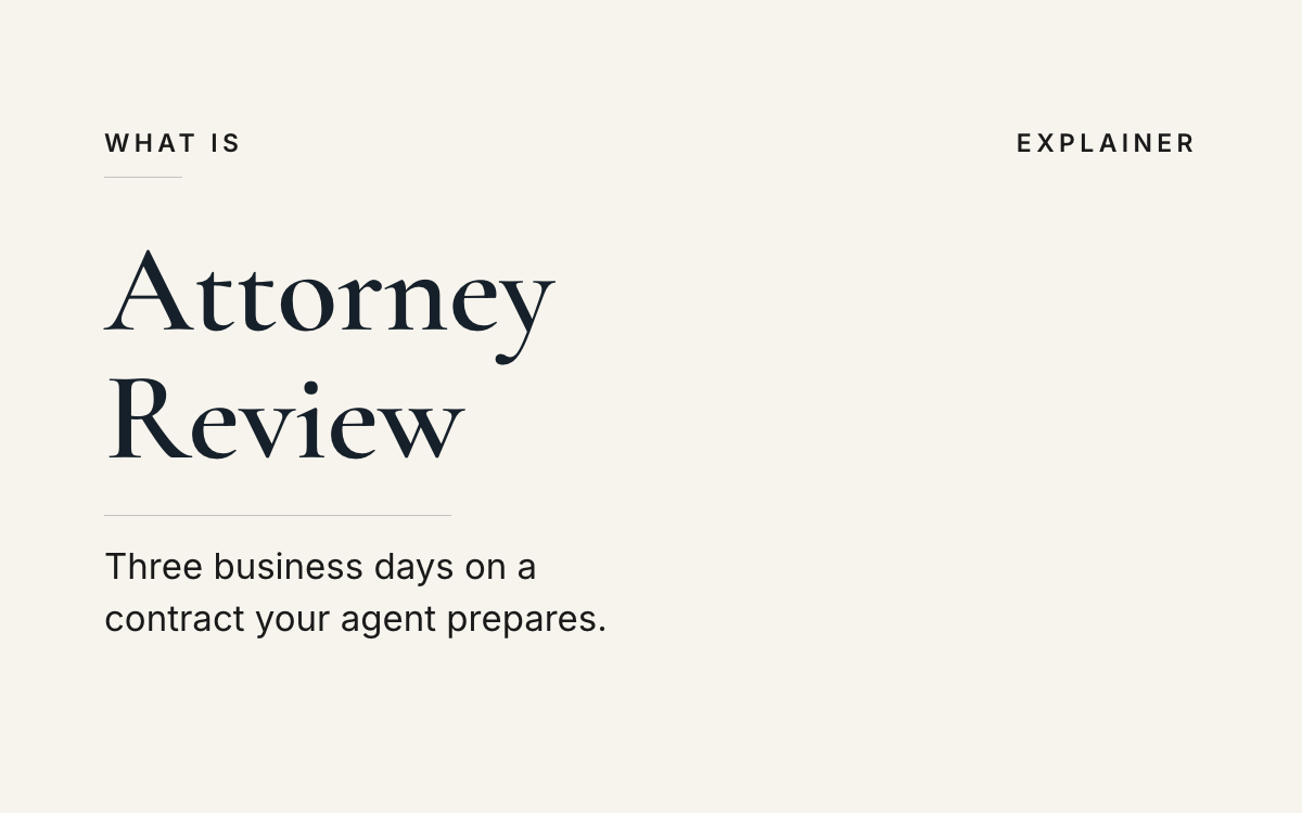 What is attorney review? An explainer from The JK Realty Group.