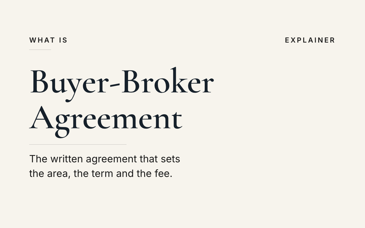What is a buyer-broker agreement? An explainer from The JK Realty Group.