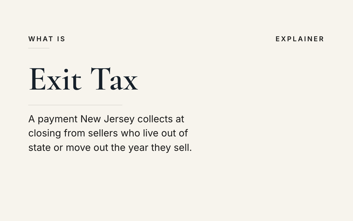 What is the exit tax? An explainer from The JK Realty Group.