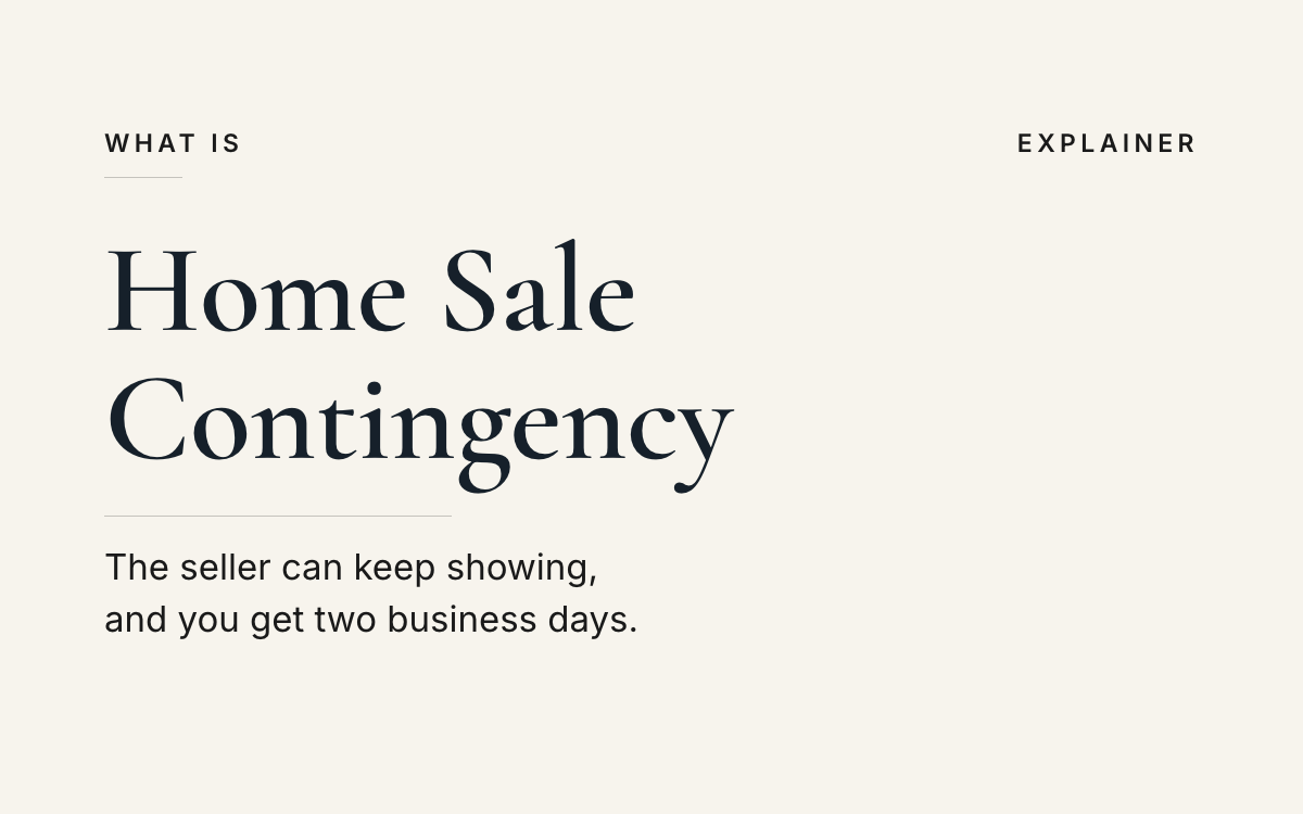 What is a home sale contingency? An explainer from The JK Realty Group.