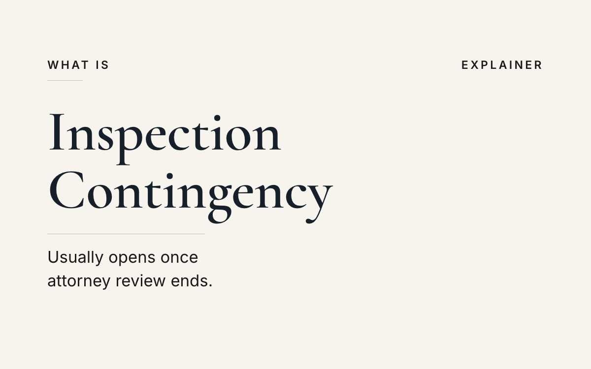 What is an inspection contingency? An explainer from The JK Realty Group.