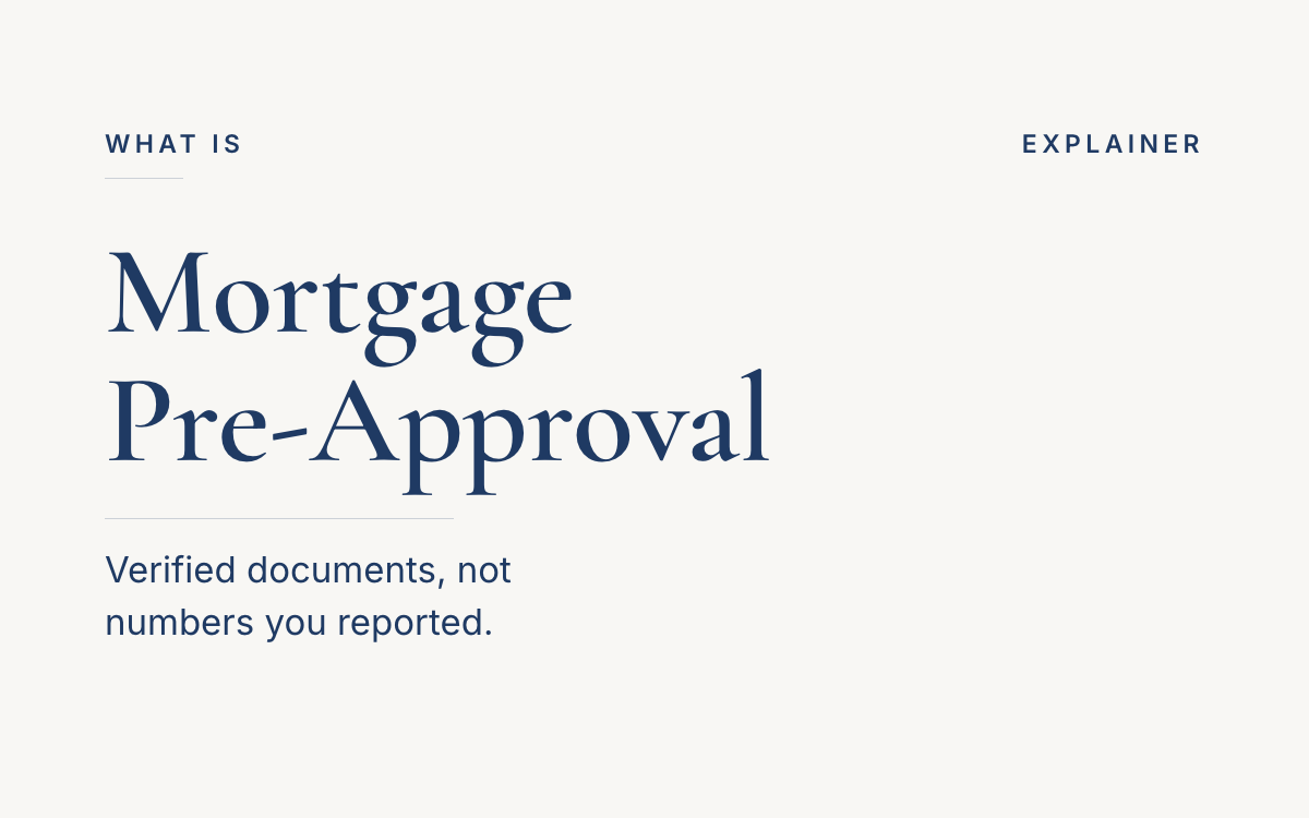 What is a mortgage pre-approval? An explainer from The JK Realty Group.