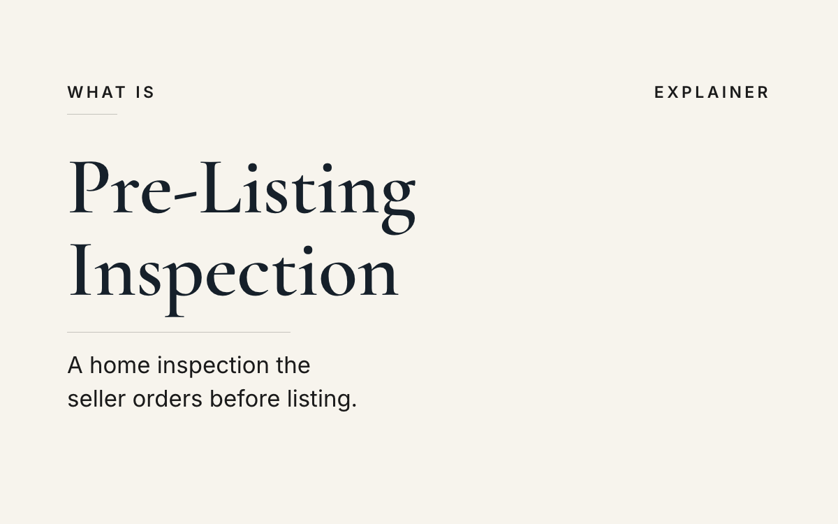 What is a pre-listing inspection? An explainer from The JK Realty Group.