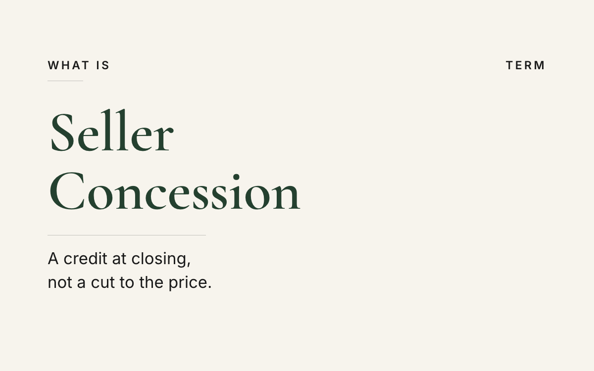 What is a seller concession? An explainer from The JK Realty Group.